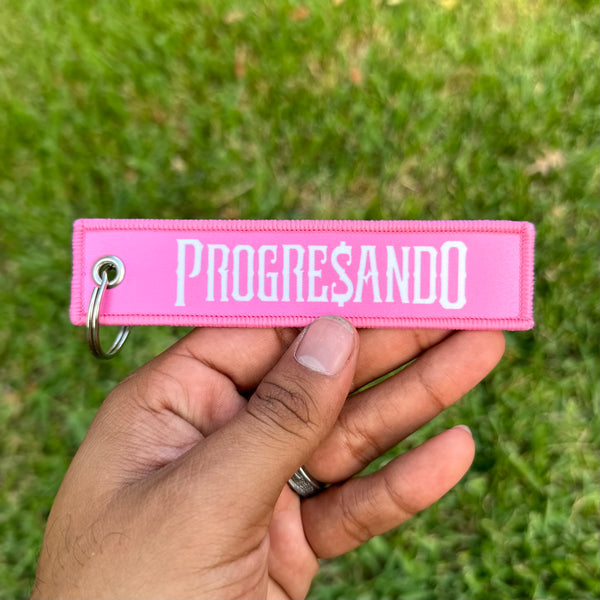 Pink PROGRE$ANDO Keychain