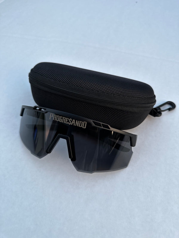 All Black PROGRE$ANDO Sunglasses