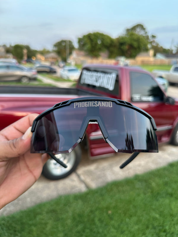 All Black PROGRE$ANDO Sunglasses