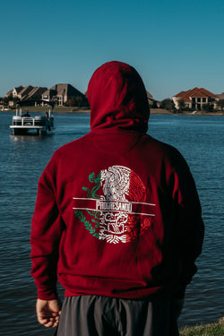 Maroon PROGRE$ANDO Mexico Hoodie