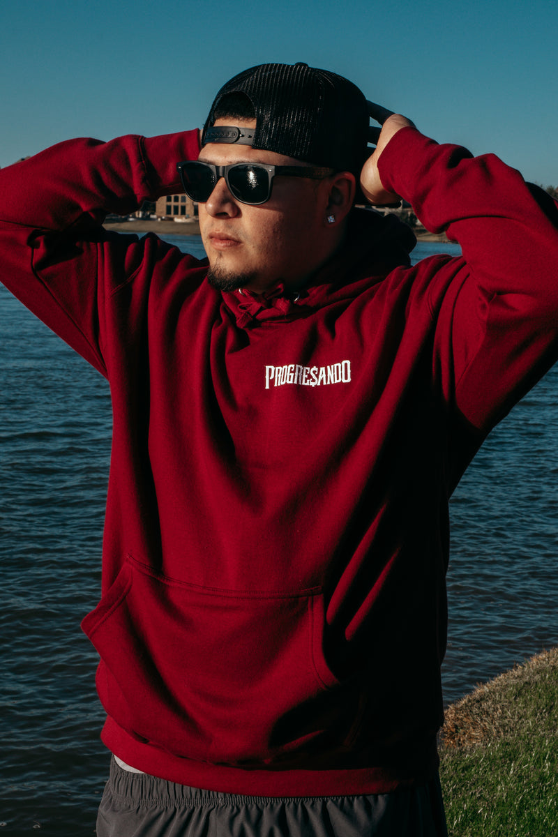 Maroon PROGRE$ANDO Mexico Hoodie