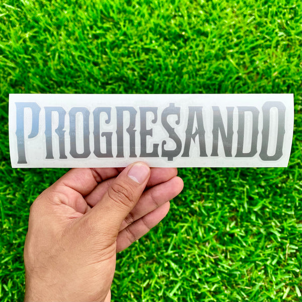 Silver PROGRE$ANDO Sticker